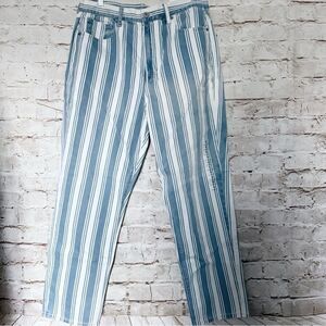 American Eagle mom jeans Retro Stripe